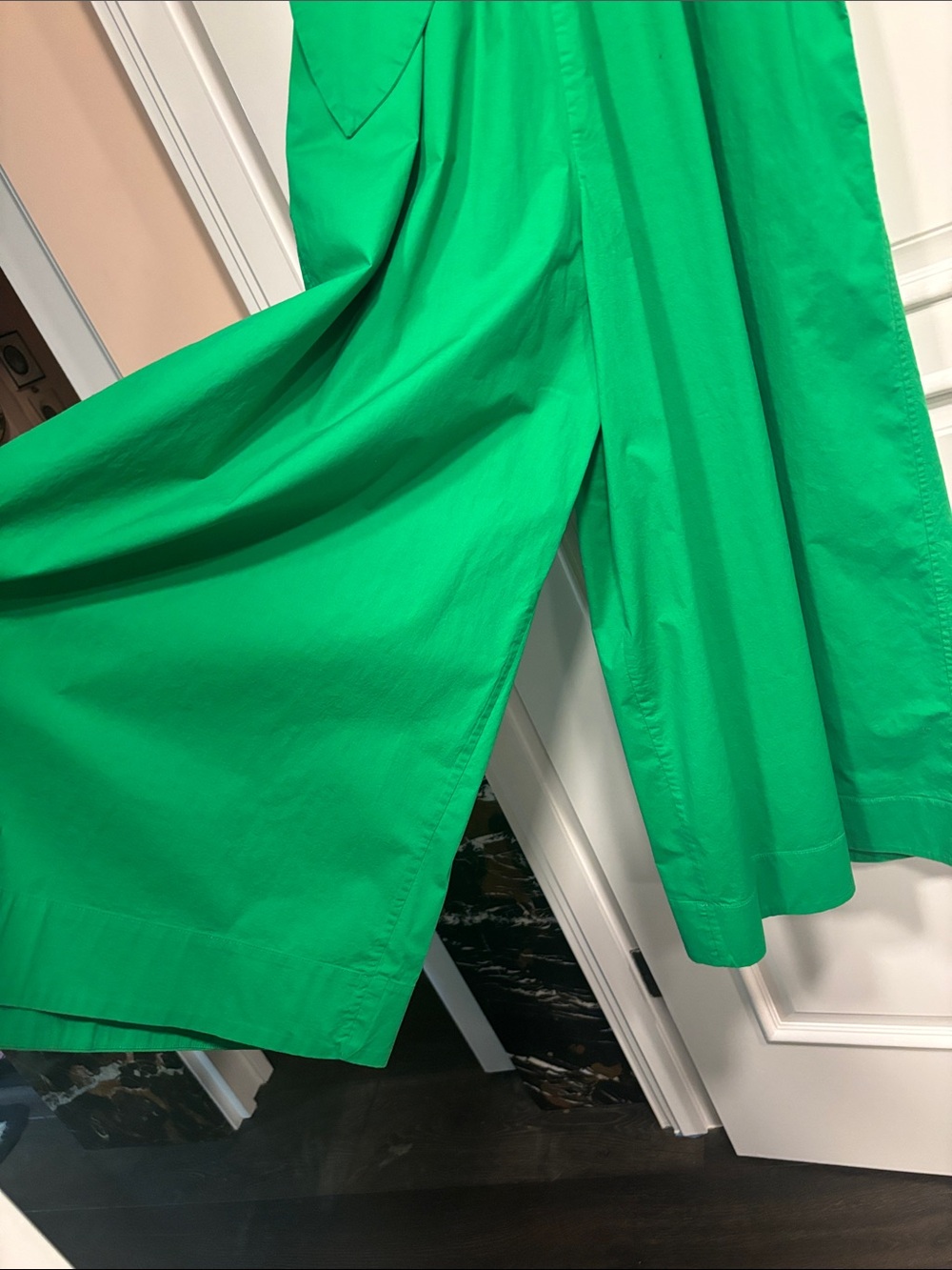 COS Green Wide-Leg Jumpsuit with Square Neck - Picture 3 of 6